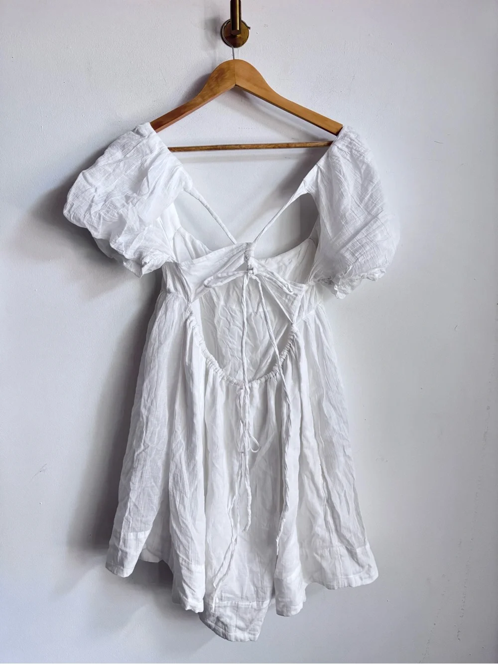Free People Marina Mini Dress Ivory L $148